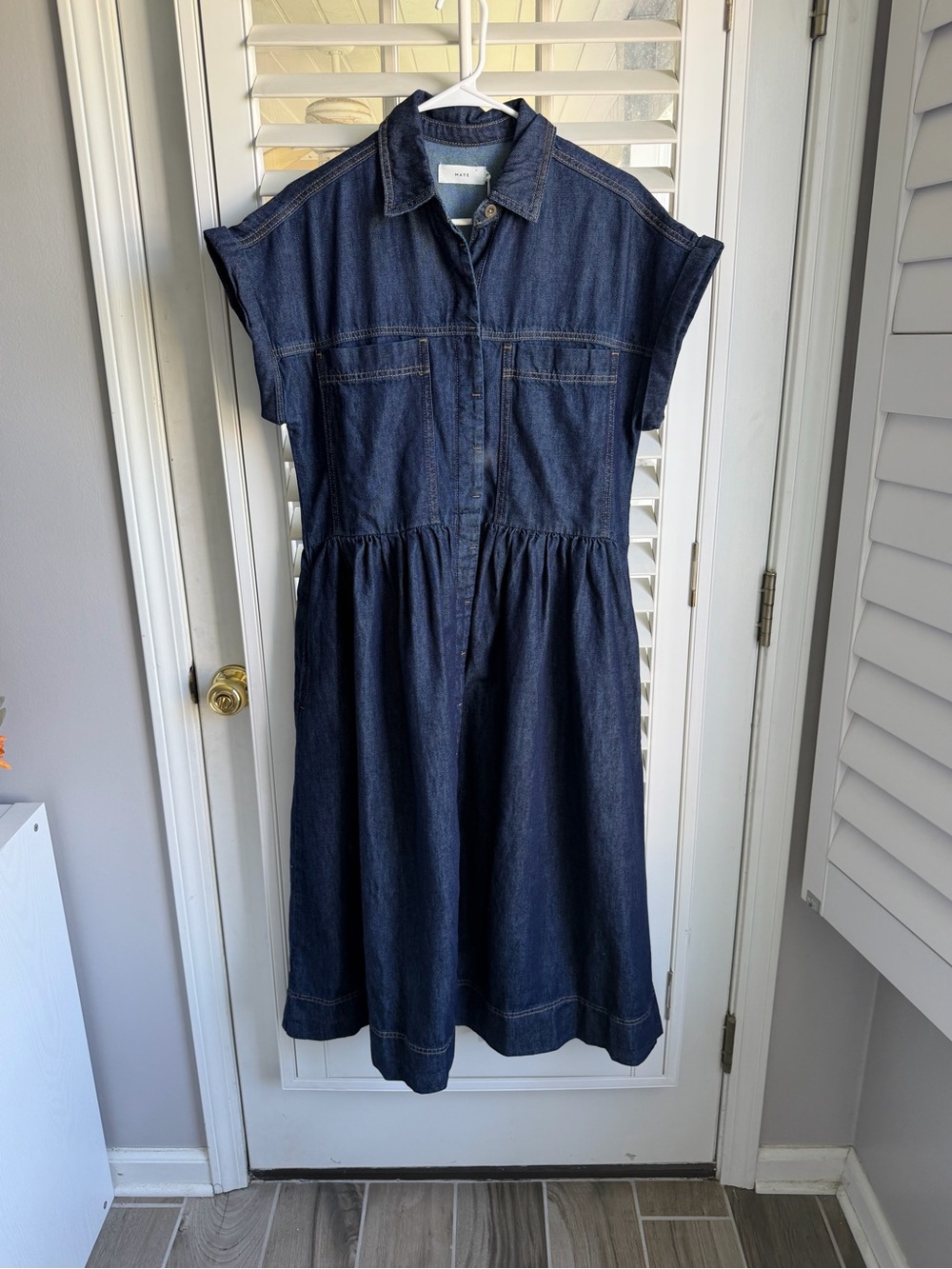 Harper Denim Dress Indigo from MAYE NWT size XS